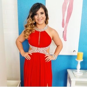 Red evening gown/ prom dress!
